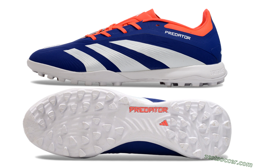 Adidas Predator 24 Elite TF Low-Tops Soccer Shoes - Blue/White/Red 1