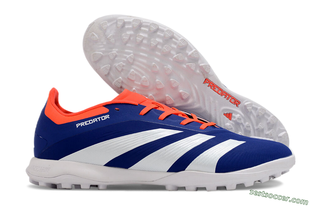 Adidas Predator 24 Elite TF Low-Tops Soccer Shoes - Blue/White/Red 0
