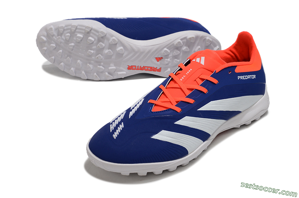 Adidas Predator 24 Elite TF Low-Tops Soccer Shoes - Blue/White/Red 3