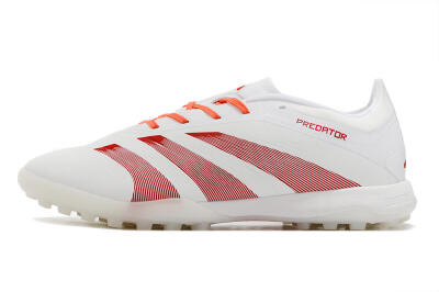 Adidas Predator 24 Elite TF Low-Tops Soccer Shoes - White/Red
