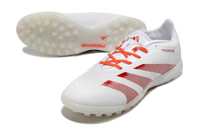 Adidas Predator 24 Elite TF Low-Tops Soccer Shoes - White/Red