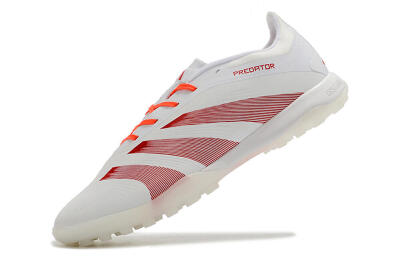 Adidas Predator 24 Elite TF Low-Tops Soccer Shoes - White/Red