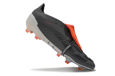 Adidas Predator Elite Foldover Tongue FG Low-Tops Soccer Cleats - Grey/Red/White