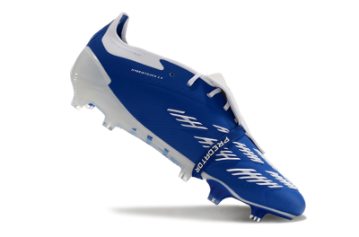 Adidas Predator Elite Foldover Tongue FG Low-Tops Soccer Cleats - Blue/white/Beige