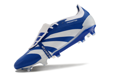 Adidas Predator Elite Foldover Tongue FG Low-Tops Soccer Cleats - Blue/white/Beige