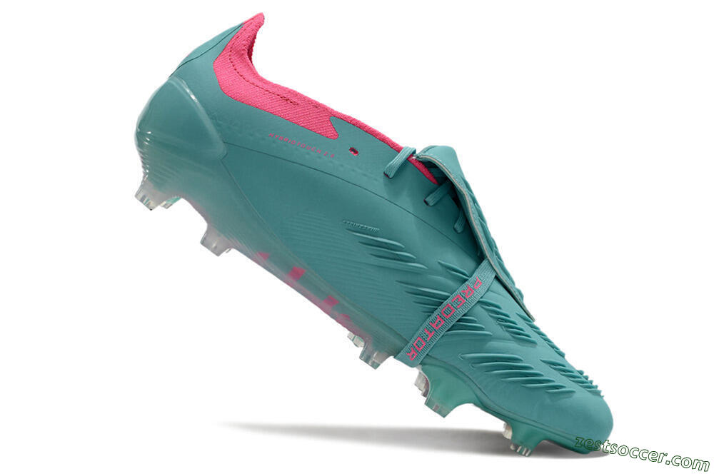 Adidas Predator Elite Foldover Tongue FG Low-Tops Soccer Cleats - Jade/Red/Pink 4