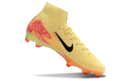 Nike Air Zoom Mercurial Superfly 10 Elite FG High-Tops Soccer Cleats - Yellow/Black/Pink/Gold