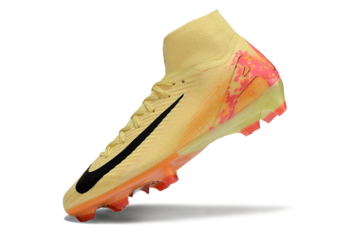 Nike Air Zoom Mercurial Superfly 10 Elite FG High-Tops Soccer Cleats - Yellow/Black/Pink/Gold