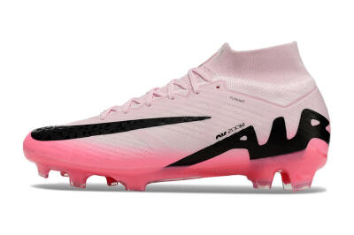 Nike Air Zoom Mercurial Superfly 9 Elite FG High-Tops Soccer Cleats - Pink/Black
