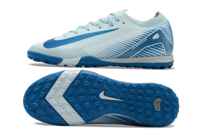 Nike Air Zoom Mercurial Vapor 16 Elite TF Low-Tops Soccer Shoes - Jade/Beige/Blue