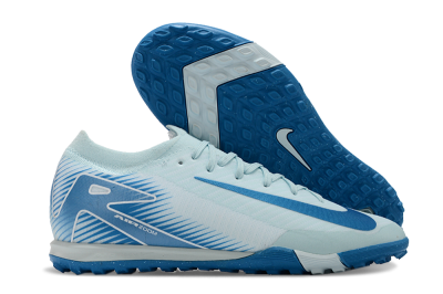 Nike Air Zoom Mercurial Vapor 16 Elite TF Low-Tops Soccer Shoes - Jade/Beige/Blue