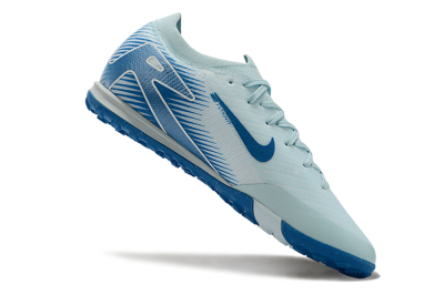 Nike Air Zoom Mercurial Vapor 16 Elite TF Low-Tops Soccer Shoes - Jade/Beige/Blue