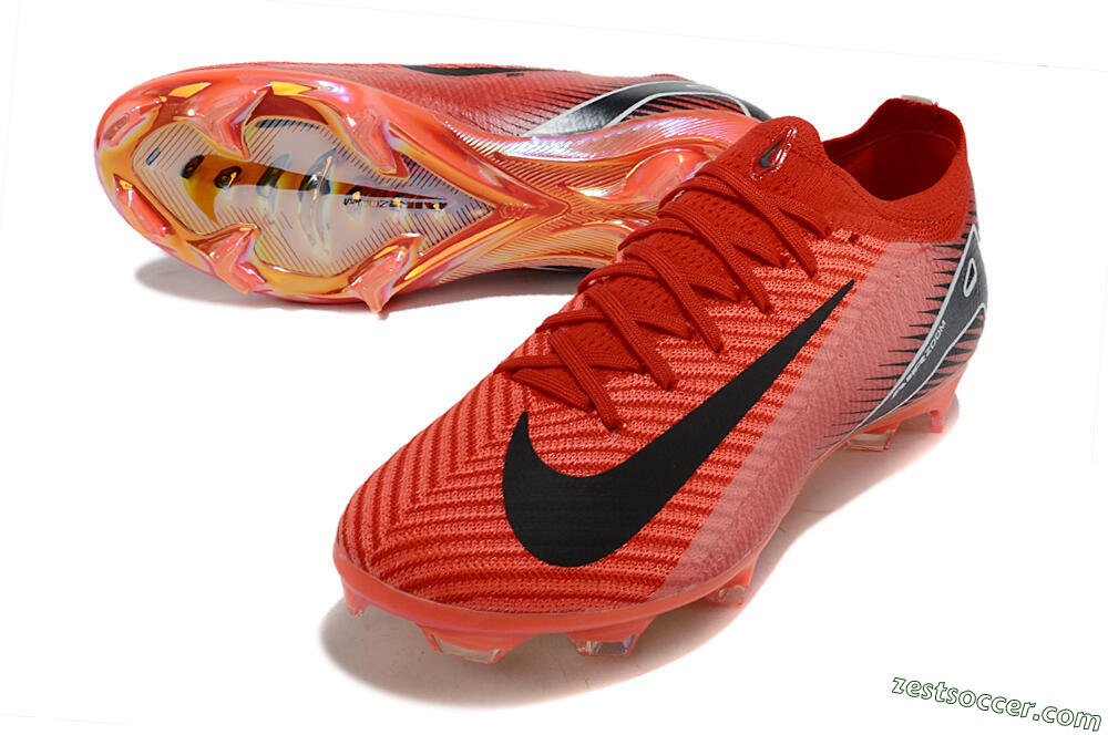 Nike Air Zoom Mercurial Vapor 16 Elite FG Low-Tops Soccer Cleats - Red/White/Black 3