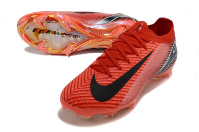 Nike Air Zoom Mercurial Vapor 16 Elite FG Low-Tops Soccer Cleats - Red/White/Black