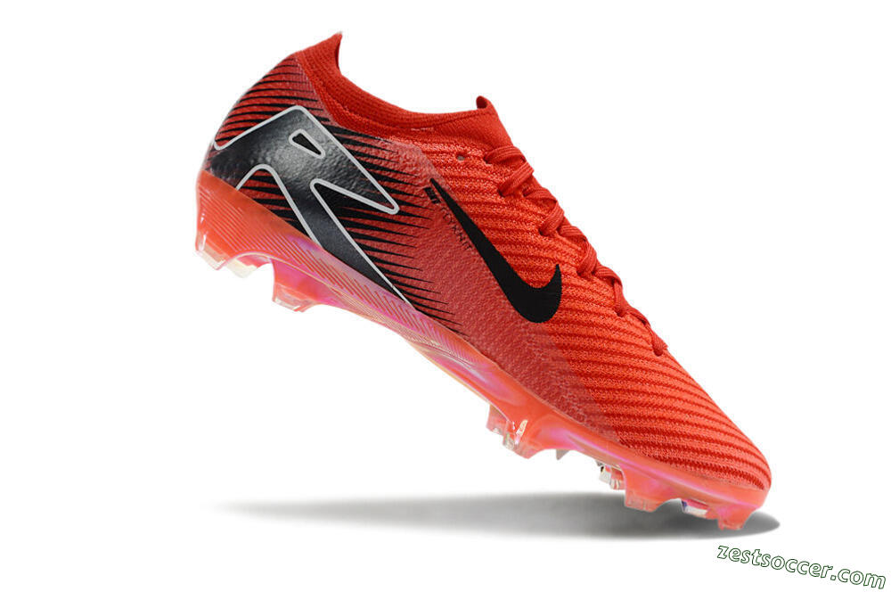 Nike Air Zoom Mercurial Vapor 16 Elite FG Low-Tops Soccer Cleats - Red/White/Black 4