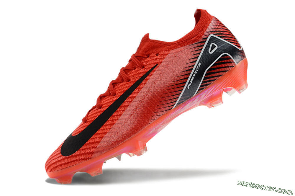 Nike Air Zoom Mercurial Vapor 16 Elite FG Low-Tops Soccer Cleats - Red/White/Black 5