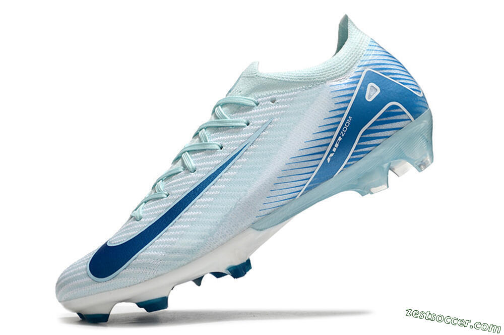 Nike Air Zoom Mercurial Vapor 16 Elite FG Low-Tops Soccer Cleats - Jade/White 5