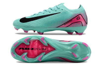 Nike Air Zoom Mercurial Vapor 16 Elite FG Low-Tops Soccer Cleats - Jade/Black/Pink