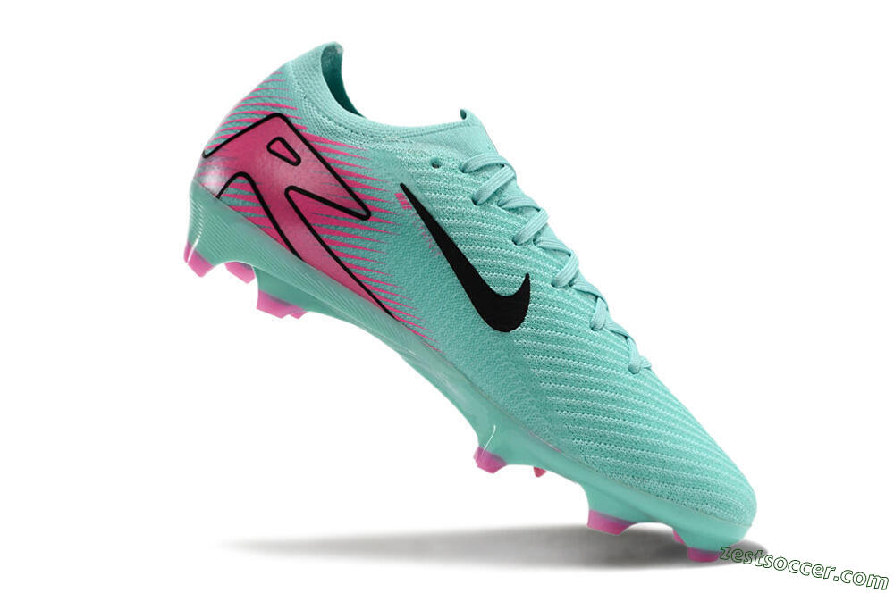 Nike Air Zoom Mercurial Vapor 16 Elite FG Low-Tops Soccer Cleats - Jade/Black/Pink 4