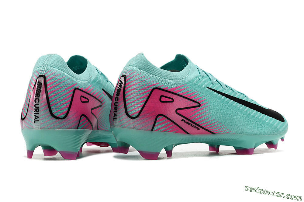 Nike Air Zoom Mercurial Vapor 16 Elite FG Low-Tops Soccer Cleats - Jade/Black/Pink 6