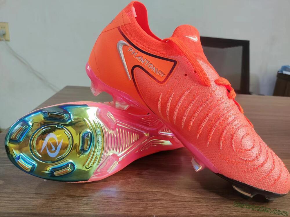 Nike Phantom Luna Elite FG Low-Tops Soccer Cleats - Red/Blue/Gold