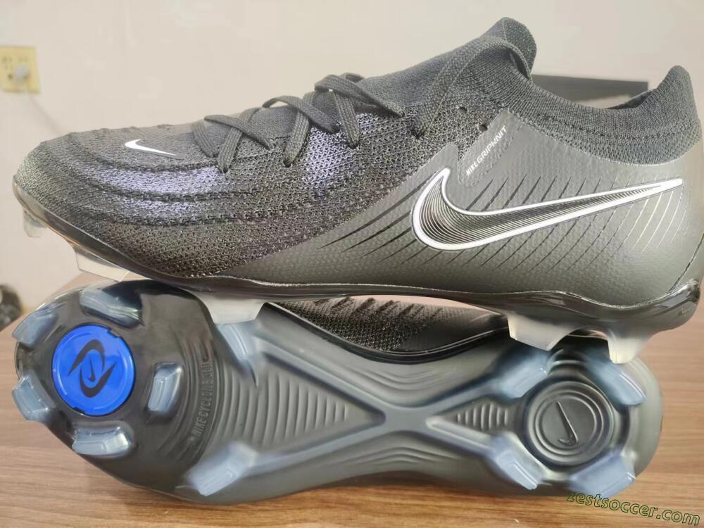 Nike Phantom Luna Elite Low FG Low-Tops Soccer Cleats - Grey/Black/White
