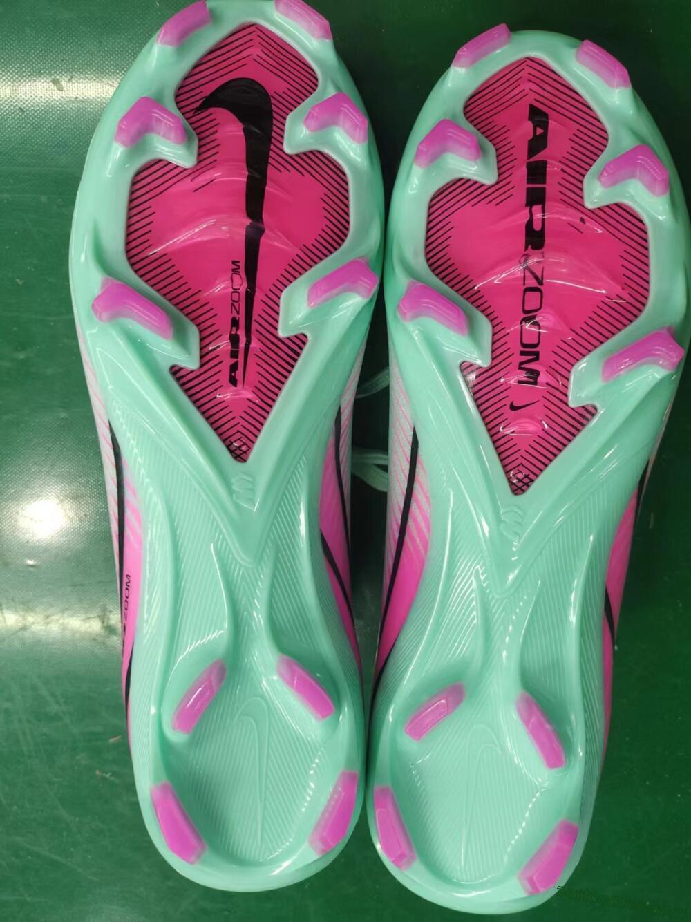 Nike Air Zoom Mercurial Vapor 16 Elite FG Low-Tops Soccer Cleats - Jade/Black/Pink