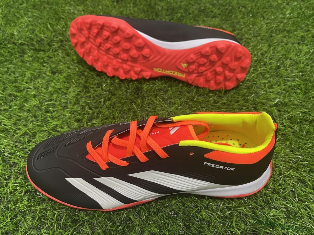 Adidas Predator 24 Elite TF Low-Tops Soccer Shoes - Black/White/Orange