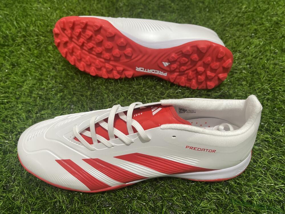 Adidas Predator 24 Elite TF Low-Tops Soccer Shoes - Beige/Red/White