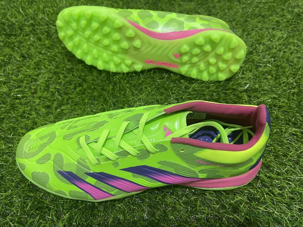 Adidas Predator Elite TF Low-Tops Soccer Shoes - Green/Purple/Pink