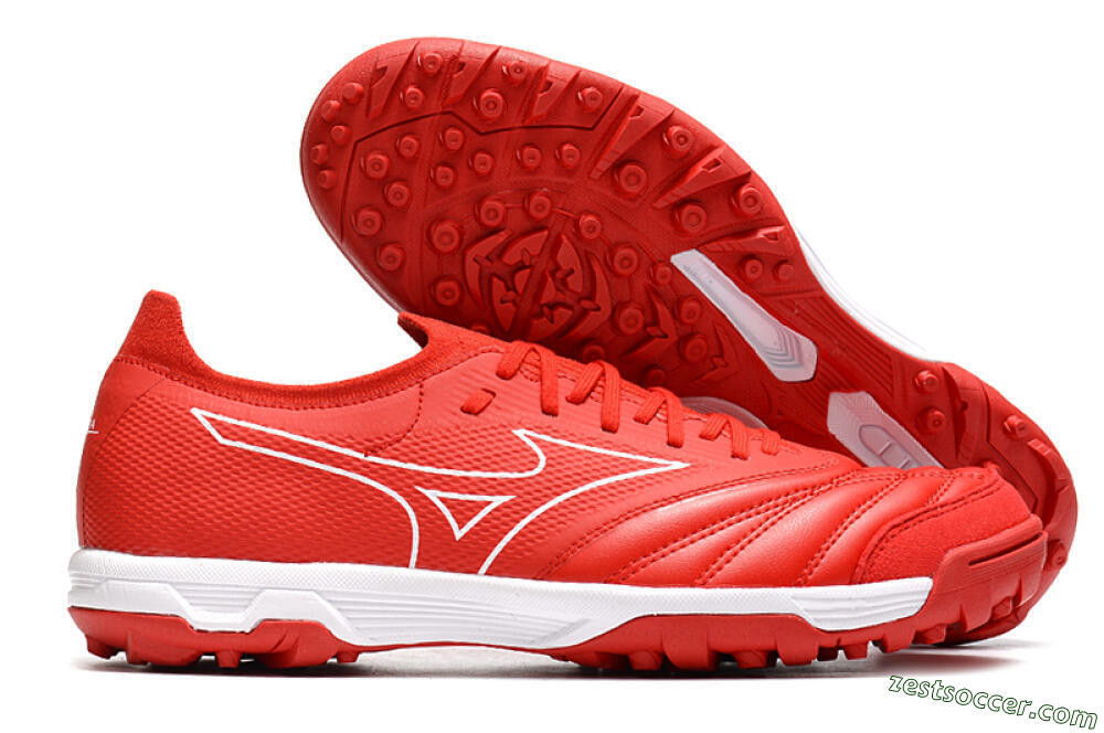 Mizuno Morelia Neo Sala β TF Low-Tops Soccer Shoes - Red/White 0