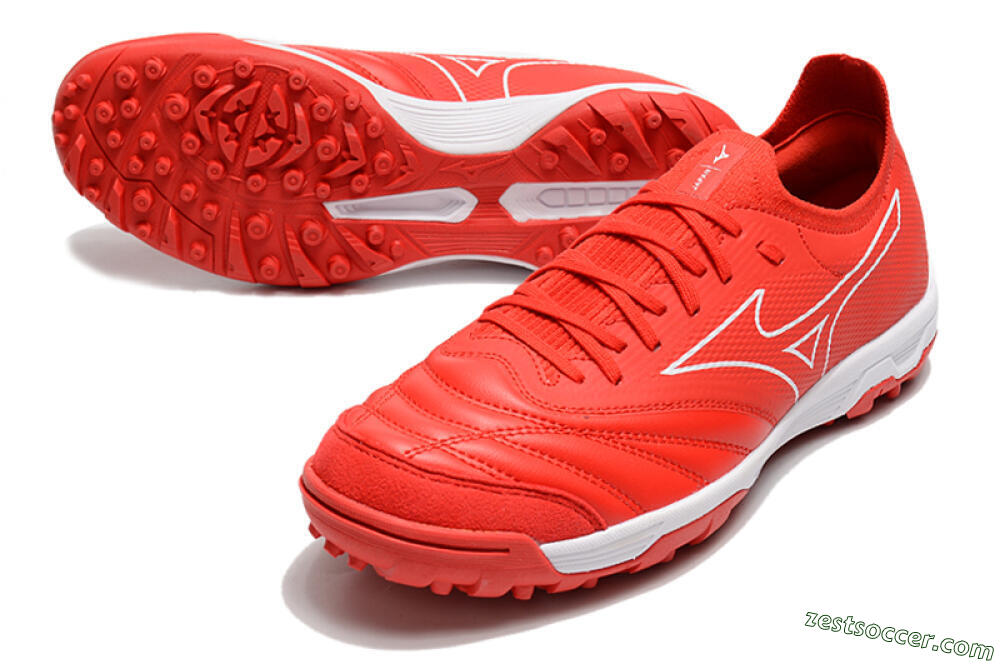 Mizuno Morelia Neo Sala β TF Low-Tops Soccer Shoes - Red/White 3