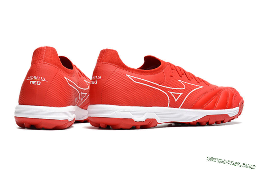 Mizuno Morelia Neo Sala β TF Low-Tops Soccer Shoes - Red/White 6