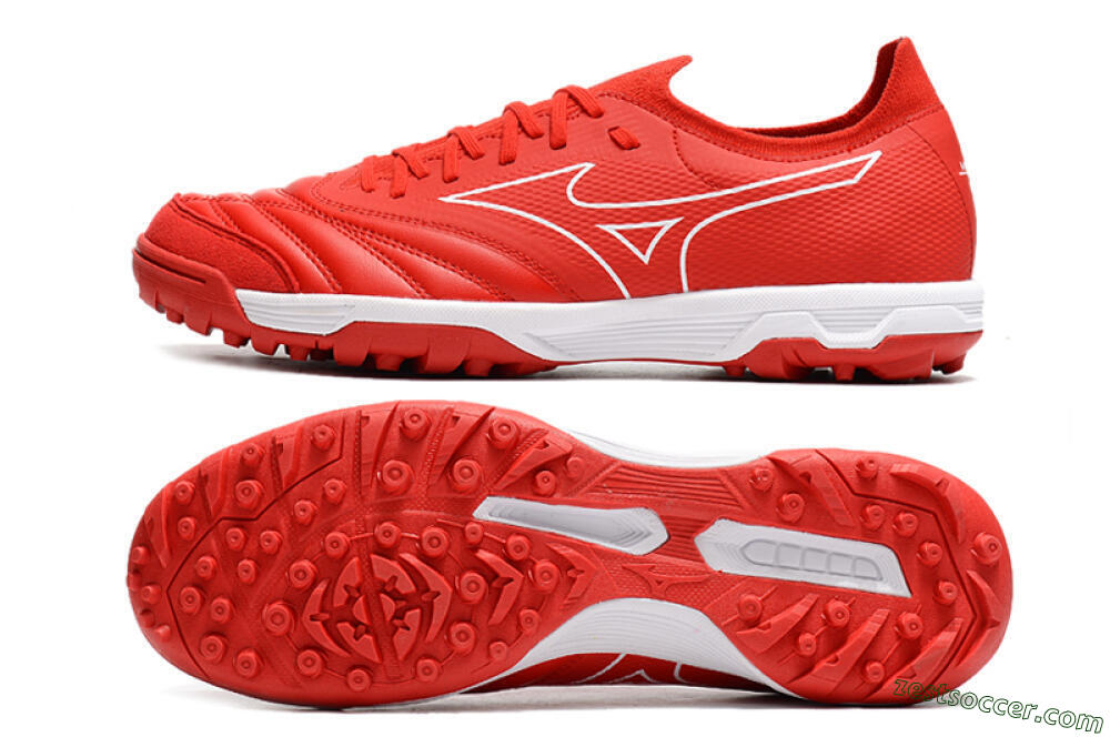 Mizuno Morelia Neo Sala β TF Low-Tops Soccer Shoes - Red/White 1
