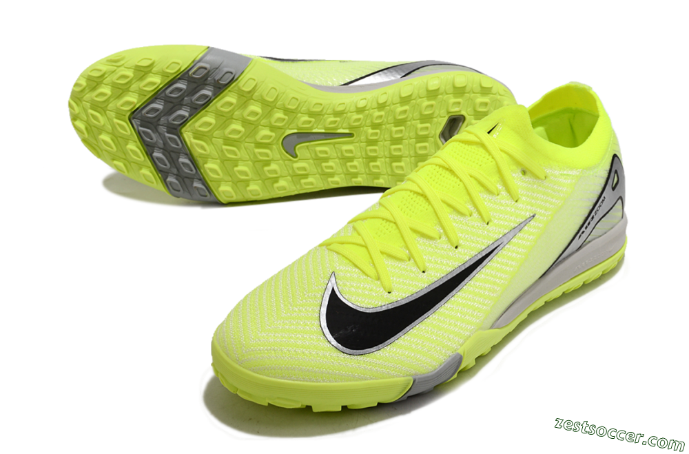 Nike Air Zoom Mercurial Vapor 16 Elite TF Low-Tops Soccer Shoes - Yellow/Black/Silver/Grey 3