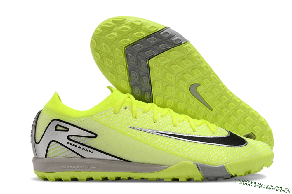 Nike Air Zoom Mercurial Vapor 16 Elite TF Low-Tops Soccer Shoes - Yellow/Black/Silver/Grey 0