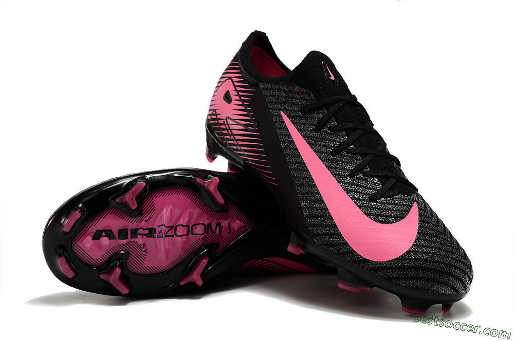 Nike Air Zoom Mercurial Vapor 16 Elite FG Low-Tops Soccer Cleats - Black/Pink 3