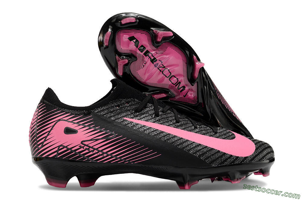 Nike Air Zoom Mercurial Vapor 16 Elite FG Low-Tops Soccer Cleats - Black/Pink 0