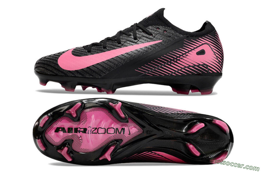 Nike Air Zoom Mercurial Vapor 16 Elite FG Low-Tops Soccer Cleats - Black/Pink 1