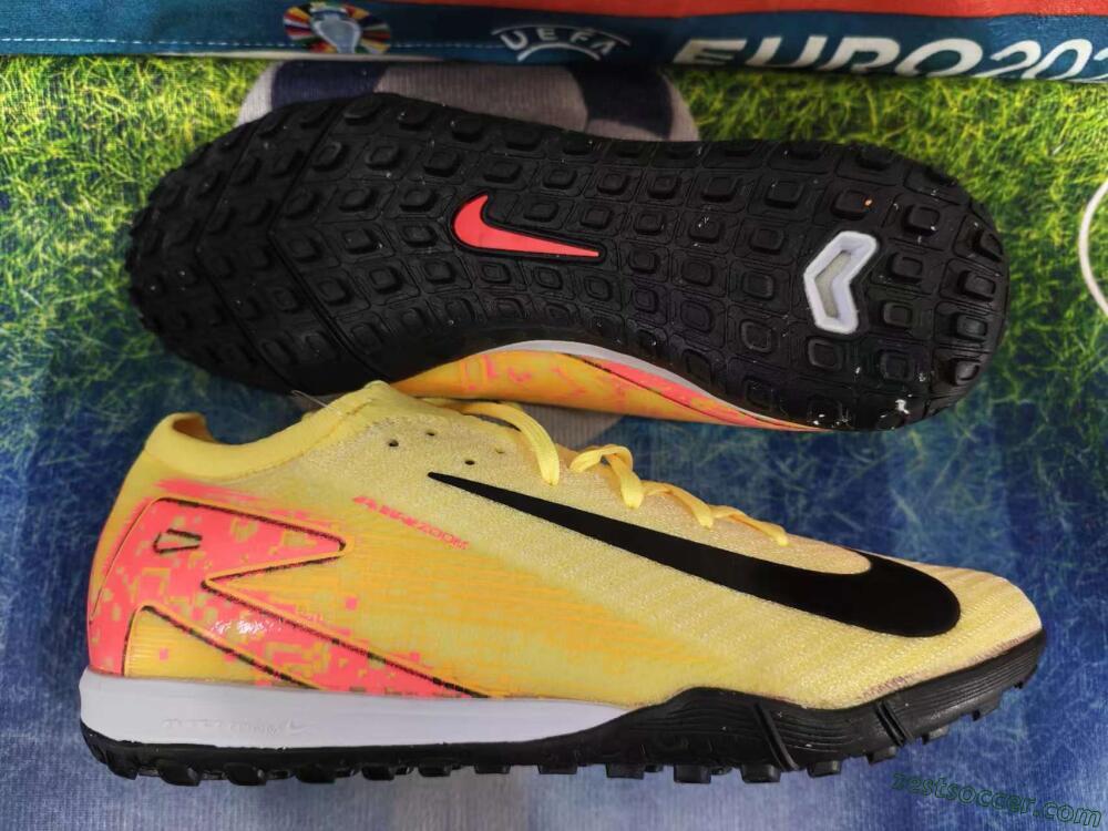 Nike Air Zoom Mercurial Vapor 16 Elite TF Low-Tops Soccer Shoes - Yellow/Black/Orange