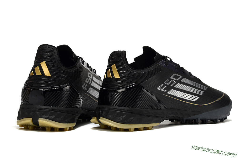 Adidas F50 Elite TF Low-Tops Soccer Shoes - Black/Yellow/White 6