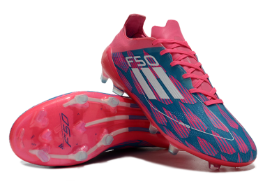 Adidas F50 Elite FG Low-Tops Soccer Cleats - Pink/Blue/White