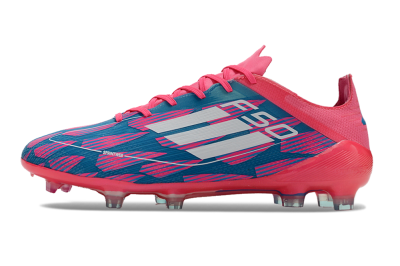Adidas F50 Elite FG Low-Tops Soccer Cleats - Pink/Blue/White