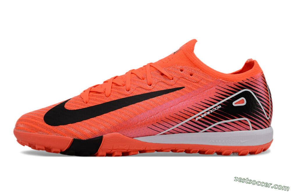 Nike Air Zoom Mercurial Vapor 16 Elite TF Low-Tops Soccer Shoes - Red/Black/White 2