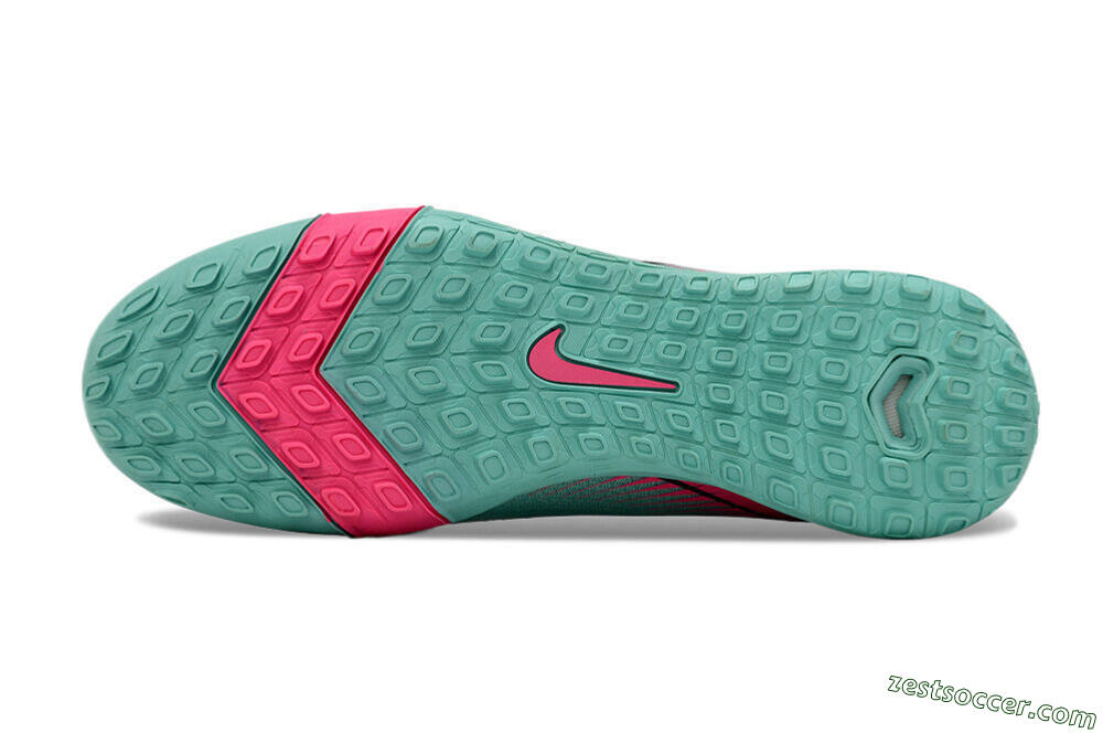 Nike Air Zoom Mercurial Superfly 10 Elite TF High-Tops Soccer Shoes - Green/Pink/Black 7