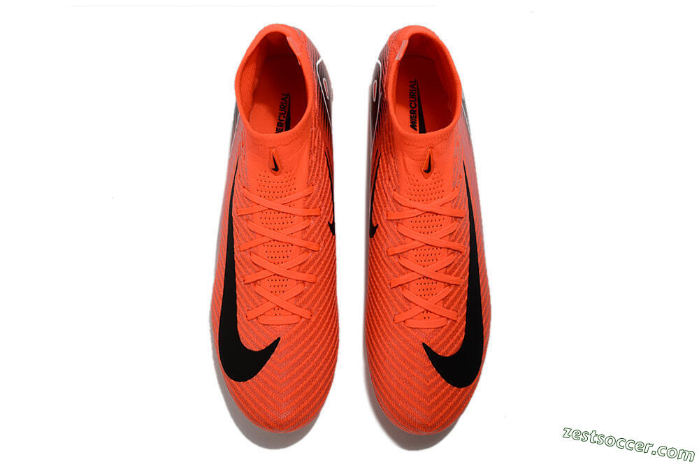 Nike Air Zoom Mercurial Superfly 10 Elite TF High-Tops Soccer Shoes - Red/Black/White 5