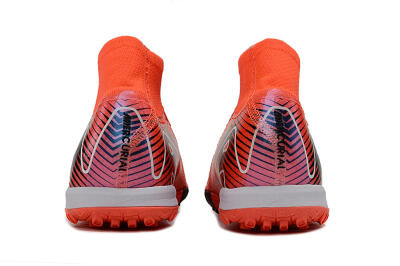 Nike Air Zoom Mercurial Superfly 10 Elite TF High-Tops Soccer Shoes - Red/Black/White