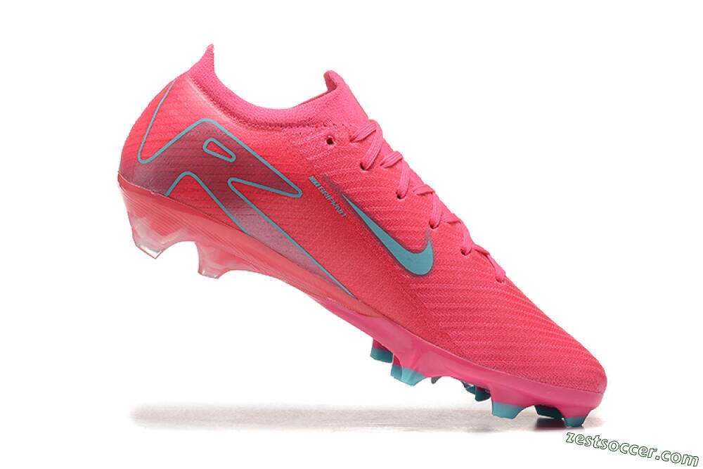 Nike Air Zoom Mercurial Vapor 16 Elite FG High-Tops Soccer Cleats - Pink/Mint 7