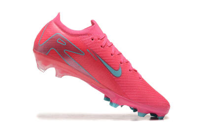 Nike Air Zoom Mercurial Vapor 16 Elite FG High-Tops Soccer Cleats - Pink/Mint