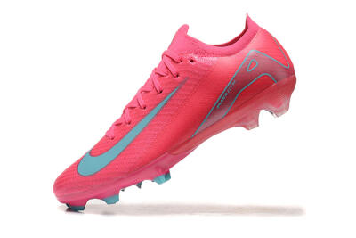 Nike Air Zoom Mercurial Vapor 16 Elite FG High-Tops Soccer Cleats - Pink/Mint